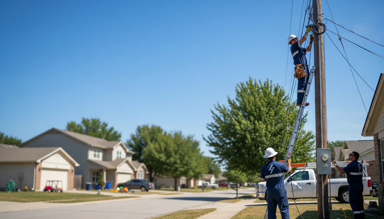 Residential electrician providing installation services in Grissom Arb, IN